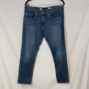 AG Adriano Goldschmied Piper Crop Slouchy Slim Crop Blue Jeans Womens Size 29R